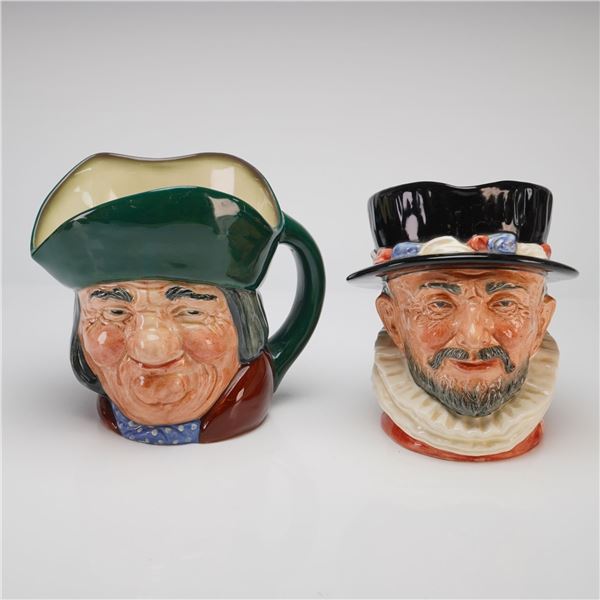 2pc Royal Doulton Large Character Jugs, Toby Philpots and Beefeater