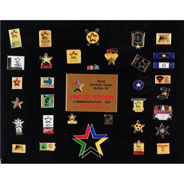 World University Games Buffalo 93 Limited Edition Commemorative Pin Set