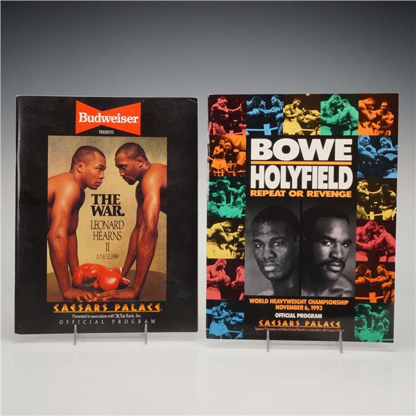 2pc Caesars Palace Boxing Event Programs
