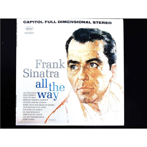 Frank Sinatra All The Way Capitol Records Stereo LP SW 1538