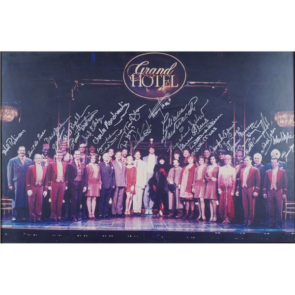 Grand Hotel Musical Framed Cast Signed Photo 1989 Broadway