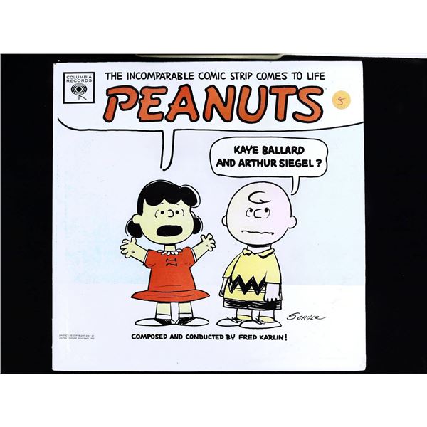 Peanuts Good Grief Charlie Brown Kaye Ballard Arthur Siegel LP