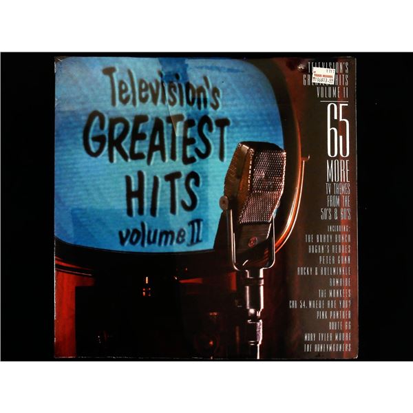 Television's Greatest Hits Volume II Double LP Compilation Sleeve