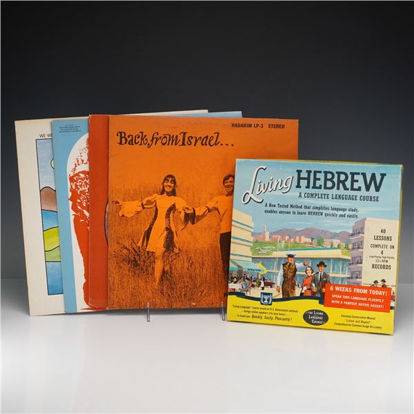 5pc Language & Culture Vinyl Set, Hebrew Course, Israeli Music & More