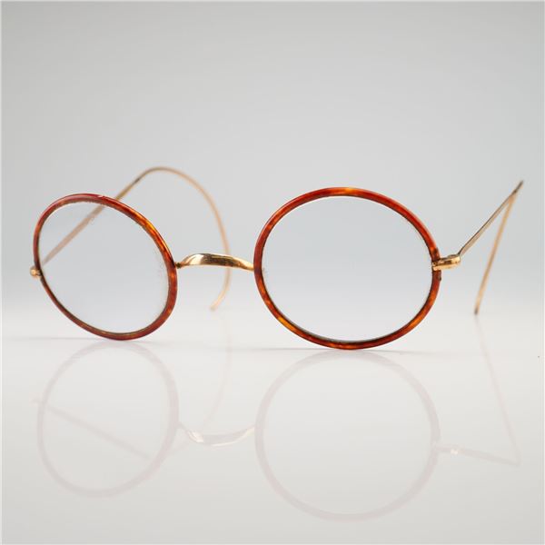 American Optical AO Windsor Round Bifocal Eyeglasses, Tortoiseshell and Gold-Filled