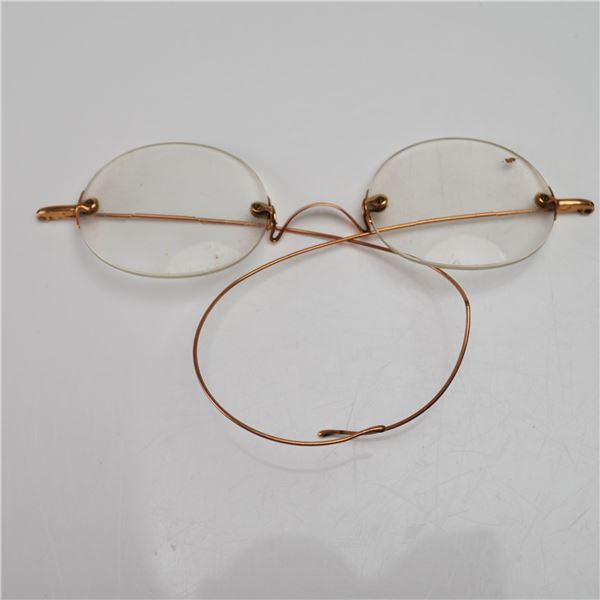 Peacock Rimless Gold-Filled Bifocal Eyeglasses