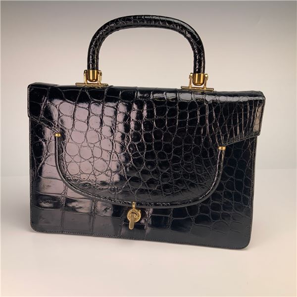 Sterling U.S.A. Genuine Alligator Top-Handle Handbag
