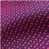 Image 4 : Hermes Paris Silk Tie Magenta Geometric Triangle Pattern
