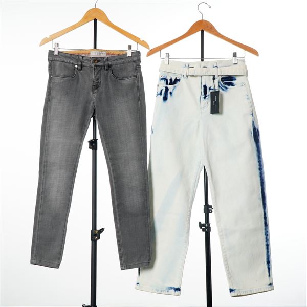 2pc Designer Denim Jeans including Proenza Schouler Ellsworth and Stella McCartney