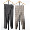 Image 2 : 2pc Italian Designer Plaid Trousers Including Piazza Sempione