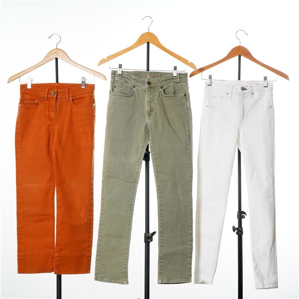 3pc Designer Trousers and Jeans including Loro Piana, MiH Jeans, and Rag & Bone