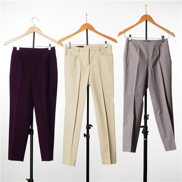 3pc Designer Trousers Including Piazza Sempione Audrey and Loro Piana