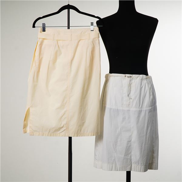 2pc Designer Skirts including Jil Sander and Italian Cotton