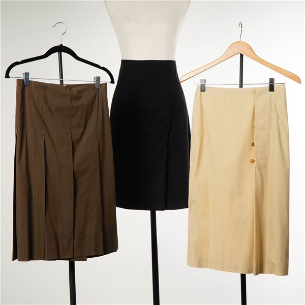 3pc Jil Sander and Dries Van Noten Designer Skirts