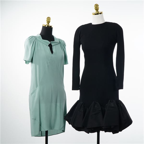 2pc Designer Dresses Including Pauline Trigere and Balenciaga