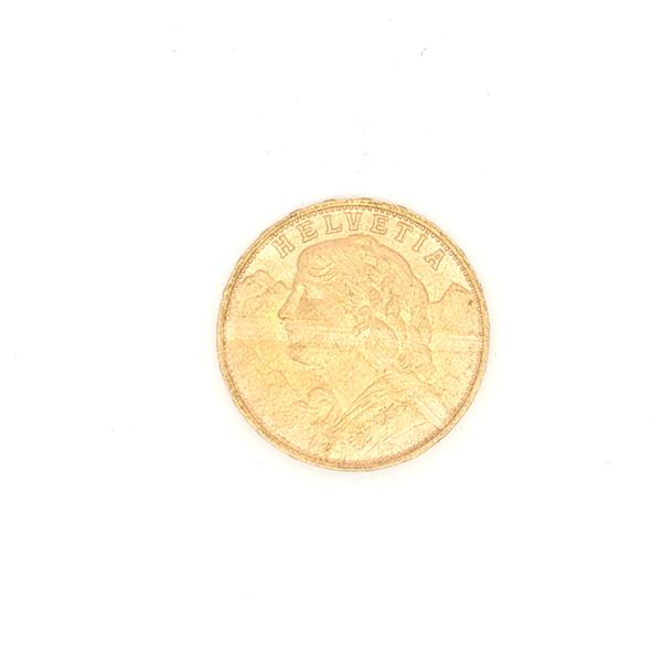 1935 Switzerland 20 Francs Vreneli Gold Coin