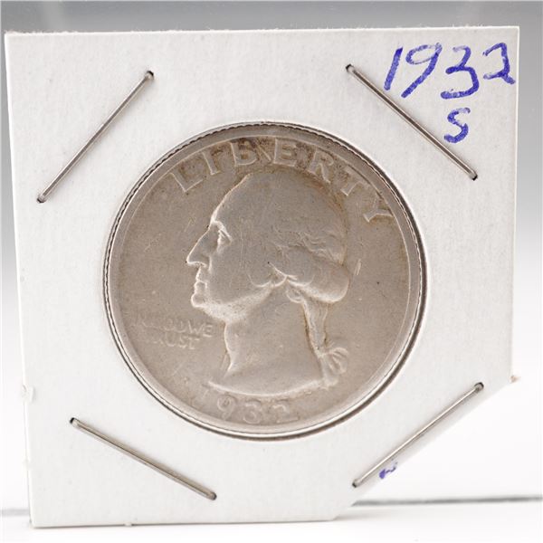 1932-S Washington Silver Quarter