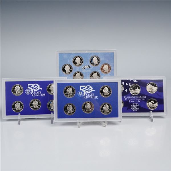 4pc 1999-S, 2005-S, 2006-S, 2009-S United States Mint Quarters Proof Sets
