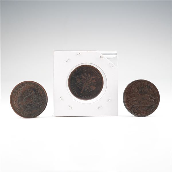 3pc North American Copper Coins and Token