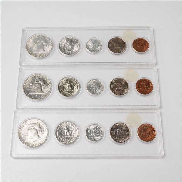 3pc 1951 United States Uncirculated Coin Sets