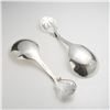 Image 2 : Pair of Cohr Denmark Sterling Silver Sugar Spoons in Pierced Grape Pattern