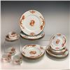 Image 2 : 24pc Raynaud Limoges Red Dragon Dinnerware Service Set