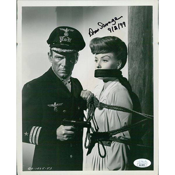 Ann Savage Two-Man Submarine signed movie photo. JSA Authenticated