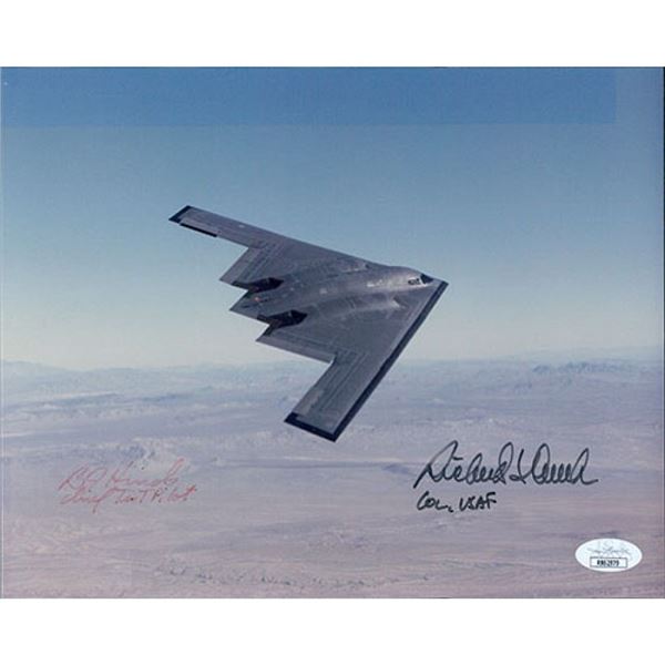 B-2 Bombers Pilots Bruce Hinds and Richard Couch signed photo. JSA Authenticated