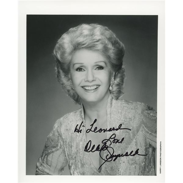 Singing in The Rain Debbie Reynolds signed photo. GFA Authenticated