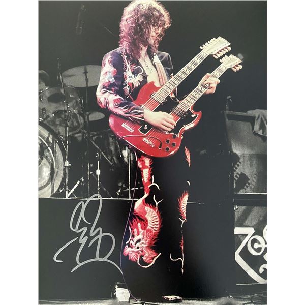 Led Zeppelin Jimmy Page signed photo