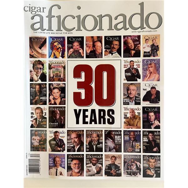 Cigar Aficionado â€“ 30th Anniversary Edition Magazine (10x12 Inches)