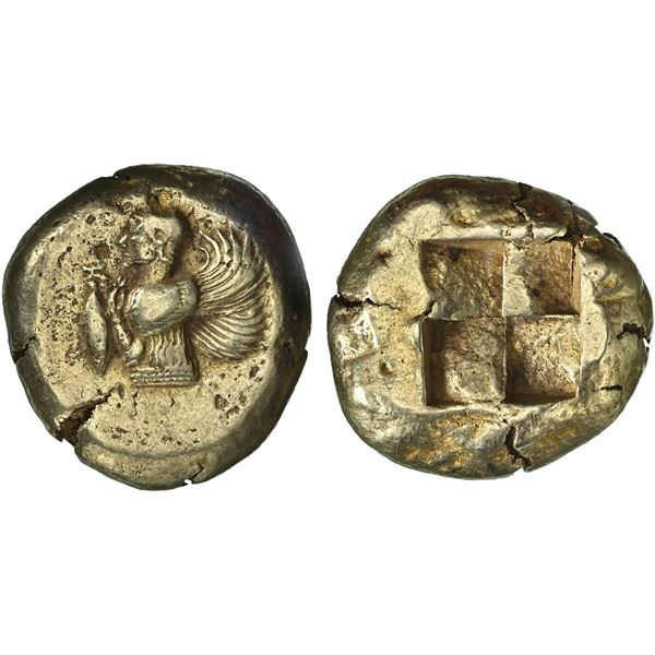 MYSIA: Kyzikos, EL stater (16.12g), ca. 500-500 BC, NGC Choice VF