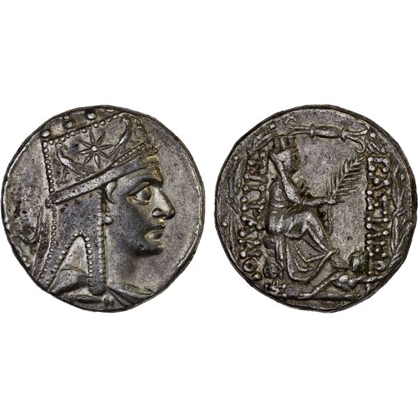 ARMENIA: Tigranes II 'the Great', 95-56 BC, AR tetradrachm (15.69g), Tigranocerta, VF-XF