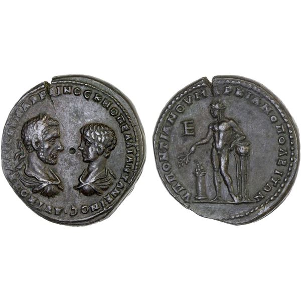 ROMAN PROVINCIAL, MOESIA: Marcianopolis, Macrinus, 217-218 AD, AE pentassarion (14.88g), VF-XF