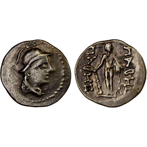 YUEH CHI: Pabes, late 1st century BC, AR obol (0.58g), VF-XF