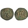 Image 1 : ARAB-BYZANTINE: Standing Caliph, ca. 692-700, AE fals (3.10g), Iliyâ (Jerusalem), ND, strong VF
