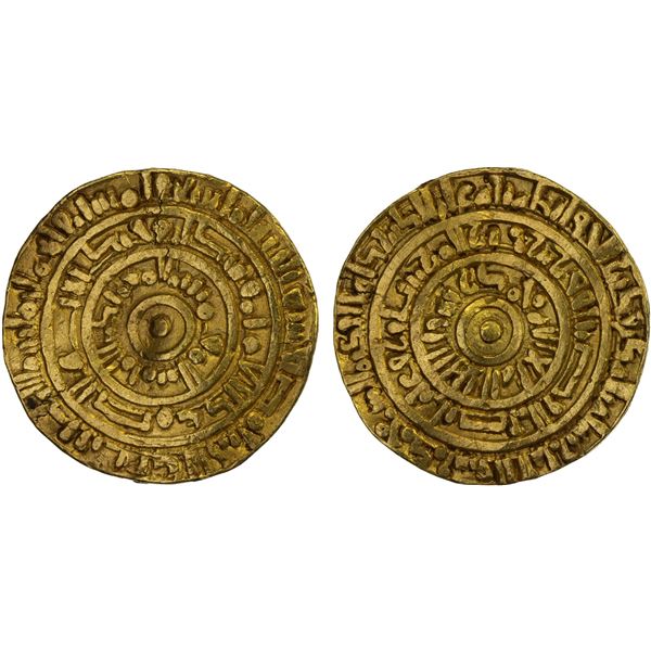 FATIMID: al-Mu'izz, 953-975, AV dinar (4.28g), probably Misr, VF