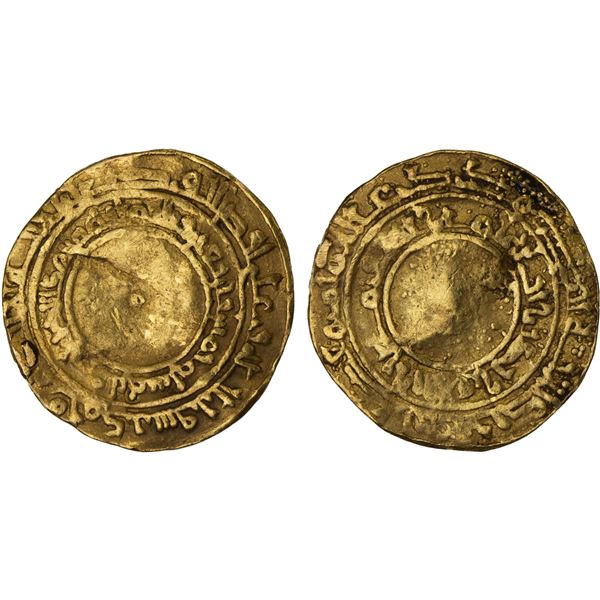 FATIMID: al-Mu'izz, 953-975, AV 1/4 dinar (1.02g), Siqilliya (Sicily), AH345, F-VF