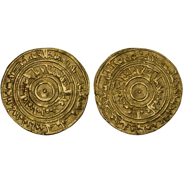 FATIMID: al-'Aziz, 975-996, AR dinar (4.12g), Misr, AH382, F-VF