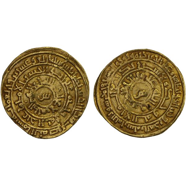 FATIMID: al-Zahir, 1021-1036, AV dinar (2.85g), Tarabulus (Tripoli), AH424, VF