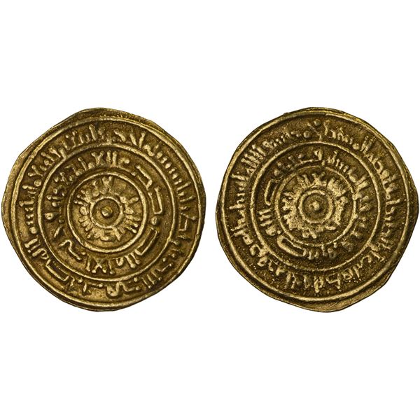 FATIMID: al-Mustansir, 1036-1094, AV dinar (3.72g), Tarabulus (Tripoli in Lebanon), AH441, VF