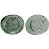 Image 1 : FATIMID: al-Mustansir, 1036-1094, glass weight (jeton) (0.74g), VF-XF