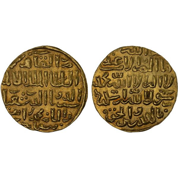 BAHRI MAMLUK: al-Kamil Sha'ban I, 1345-1346, AV dinar (6.35g), al-Qahira, AH746, AU