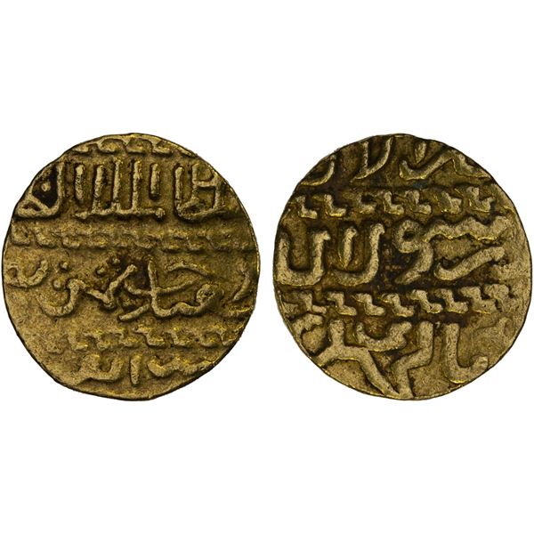 BURJI MAMLUK: Jaqmaq, 1438-1453, AV ashrafi (3.40g), NM, AH(8)46, VF