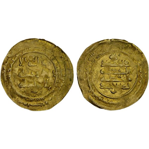 SAMANID: Nasr II, 914-943, AV dinar (2.28g), al-Muhammadiya, AH328, VF