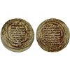 Image 1 : GREAT SELJUQ: Malikshah I, 1072-1092, pale AV dinar (4.27g), Balkh, AH484 ("4" recut over "2"), VF