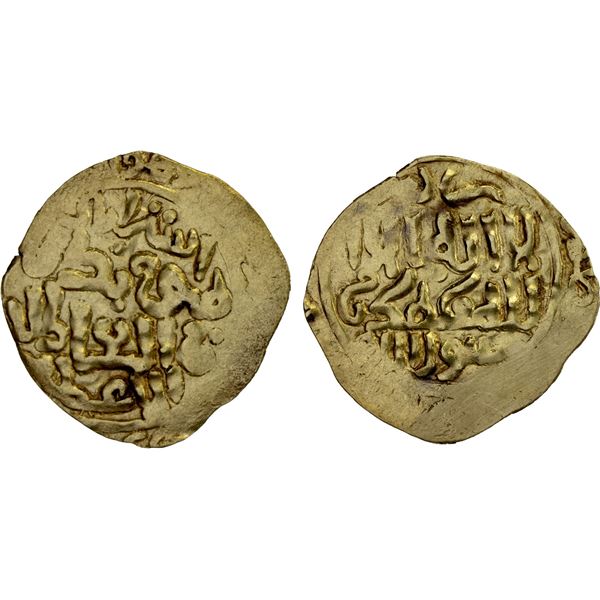 GREAT MONGOLS: Möngke, 1251-1260, AV dinar (2.98g), Astarabad, ND, VF-XF