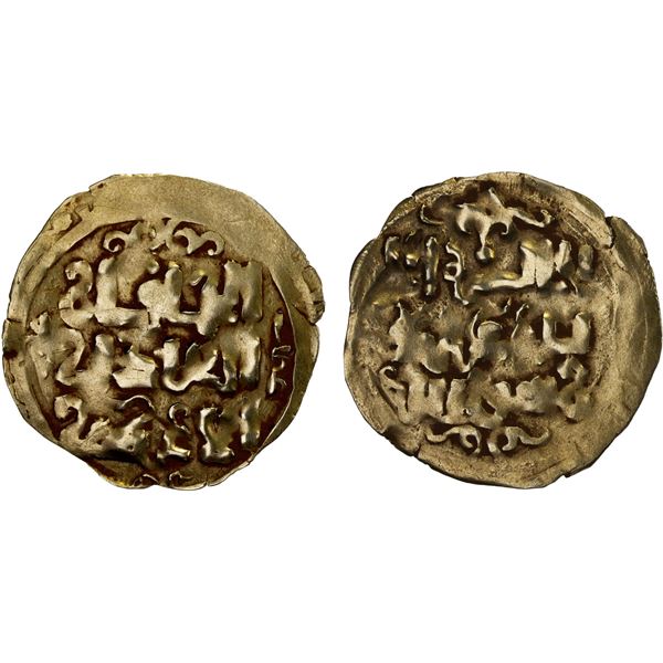 GREAT MONGOLS: Anonymous, ca. 1220s-1240s, AV light dinar (1.50g), NM, ND, VF