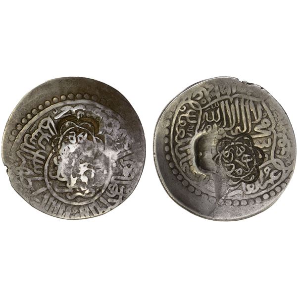 TIMURID: Zahir al-Din Babur, 2nd reign, 1500-1501, AR tanka (4.76g) (Samarqand), AH(906), VF