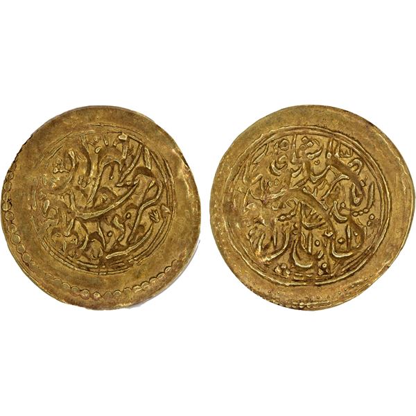 HOTAKI: Mahmud Shah, 1722-1724, AV ashrafi, Isfahan, AH1136, NGC MS61